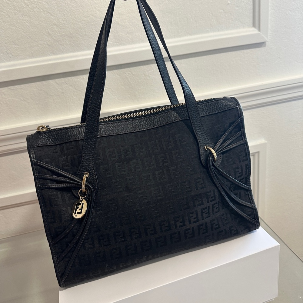 Fendi Black Monogram Shoulder Bag